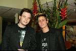 Bussum 10 februari 2004
Uitreiking van de gouden harpen in het spant.
Bas Idols  en Joel Idols
