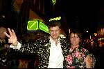 Amsterdam 9 februari 2004
Premiere FEESTJE in Tushinski.
Beau v Erven Dorens met vrouw