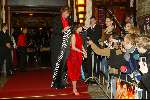 Amsterdam 9 februari 2004
Premiere FEESTJE in Tushinski.
Daphne Bunskoek met Jeroen Pauw