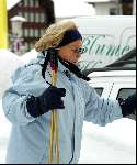 Lech 12 februari 2004
Koningin  Beatrix skien in Lech.
Wintersport
