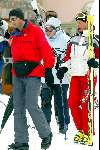 Lech 12 februari 2004
Koningin  Beatrix skien in Lech.