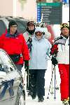 Lech 12 februari 2004
Koningin  Beatrix skien in Lech. Koningin Beatrix tussen beveiliging
Wintersport