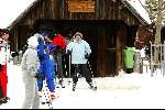 Lech 12 februari 2004
Koningin  Beatrix skien in Lech.