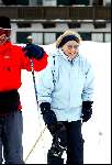 Lech 12 februari 2004
Koningin  Beatrix skien in Lech.