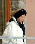 Lech 13 februari 2004
Koningin Beatrix op vakantie in Lech.  
Wintersport