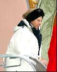 Lech 13 februari 2004
Koningin Beatrix op vakantie in Lech.