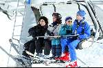 Lech 14 februari 2004
Koningin Beatrix in gondel in Lech.