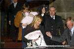 Amsterdam 6 februari 2004
Verjaardag van Koningin Beatrix op paleis op de dam.
Maxima en de au-pair van Amalia