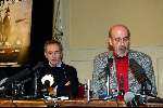Den Haag 26 februari 2004
Persconferentie Mini en Maxi in Den Haag. Peter de Jong  en   
Karel de Rooy
Mini & maxi