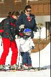 Zurs 13 februari 2004
Prinses Caroline met dochtertje Prinses Alexandra in de sneeuw
Wintersport
