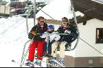Zurs 13 februari 2004
Prinses Caroline met dochtertje Prinses Alexandra in de skilift.