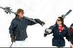 Zurs 13 februari 2004
Prinses Caroline van Monaco en haar man Ernst van Hannover in sneeuw
Wintersport