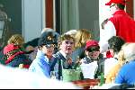 Zurs 15 februari 200
Prinses Caroline v Monaco op vakantie met Ernst an Hannover en Prins Andrea en Prinses Alexandra.