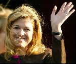 Utrecht 18 februari 2004
Maxima en Prins Willem Alexander bij de munt in Utrecht bij munt slaan voor Amalia