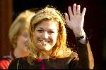 Utrecht 18 februari 2004
Maxima en Prins Willem Alexander bij de munt in Utrecht bij munt slaan voor Amalia