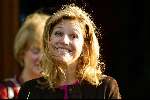Utrecht 18 februari 2004
Maxima en Prins Willem Alexander bij de munt in Utrecht bij munt slaan voor Amalia