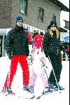 Lech 29 februari 2004
Ruud Gullit op skivakantie in Lech met Estelle Gullit en Joelle
Wintersport