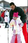 Lech 29 februari 2004
Ruud Gullit op skivakantie in Lech met Estelle en Joelle
Wintersport