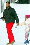 Lech 29 februari 2004
Ruud Gullit op skivakantie in Lech met Estelle en Joelle