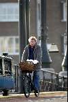 Amsterdam 1 februari 2004
Theo v Gogh op fiets.