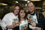 Amsterdam 23 februari 2005
Presentatie dvd Popeye in restaurant Fifteen.
Tygo Gernandt met Angela Schijf  en Marcel Jonker