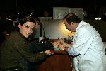 Hilversum 9 februari 2005
Aukje v Ginneken laat radio 538 logo op voet tattooeren door tattoo Bob. 
Peter Smulders bv