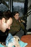 Hilversum 9 februari 2005
Aukje v Ginneken met tatoeage op voetl
Tatoo Bob