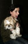 Hilversum 9 februari 2005
Aukje v Ginneken met haar hondje