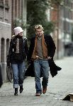 Amsterdam  26 februari 2005
Tooske Breugem met hoedje en Bastiaan Ragas hand in hand
