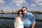 Curacao 18 februari 2005
Lee Towers met zijn vrouw Laura