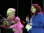 Amsterdam 23 februari 2005
Surpriseparty voor Nelly Frijda in nieuwe de la mar theater.
Nelly Frijda met dochter Miranda