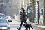 Amsterdam 5 februari 2005
Robert ten Brink wandelen met hond