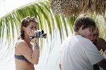 Curacao 20 februari 2005
Vrouw Theo v Gogh filmt Lieuwe v Gogh