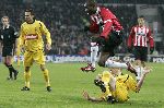 Eindhoven, 4 februari 2006  Seizoen 2005/2006 Kompetitiewedstrijd PSV-Roda JC, eindstand 3-2
Damarcus Beasley
©Edwin van Zandvoort