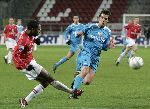 Utrecht, 8 Februari 2006 Kompetitiewedstrijd FC Utrecht-PSV, eindstand 1-2 door 2 doelpunten van Jefferson Farfan
Seizoen 2005/2006 
Edson Braafheid in duel met Jan Vennegoor of Hesselink
