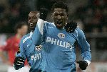 Utrecht, 8 Februari 2006 Kompetitiewedstrijd FC Utrecht-PSV, eindstand 1-2 door 2 doelpunten van Jefferson Farfan
Seizoen 2005/2006 
Jefferson Farfan heeft voor de tweede maal gescoord