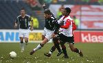 Rotterdam, 5 februari 2006  Seizoen 2005/2006 Kompetitiewedstrijd Feyenoord-AJAX, eindstand 3-2
Klaas Jan Huntelaar  
©Edwin van Zandvoort