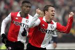 Rotterdam, 5 Februari 2006 Kompetitiewedstrijd Feyenoord-AJAX, eindstand 3-2 Seizoen 2005/2006
Nicky Hofs blij na doelpunt