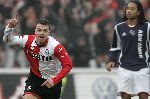 Rotterdam, 5 Februari 2006 Kompetitiewedstrijd Feyenoord-AJAX, eindstand 3-2 Seizoen 2005/2006
Nicky Hofs blij na doelpunt