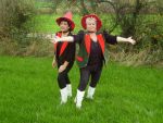 18 Augustus 2006
De Alpenzusjes Links donkere Anny Cox en rechts blonde Carla Langendijk uit Heerlen