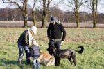 Hoge Veluwe 9 decedmber 2006
Dinand Woesthof zijn zwangere vriendin Lucy en zoontje Dean Maddy wandelen met de honden in park de hoge veluwe.