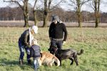 Hoge Veluwe 9 decedmber 2006
Dinand Woesthof zijn zwangere vriendin Lucy en zoontje Dean Maddy wandelen met de honden in park de hoge veluwe.