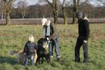 Hoge Veluwe 9 decedmber 2006
Dinand Woesthof zijn zwangere vriendin Lucy en zoontje Dean Maddy wandelen met de honden in park de hoge veluwe.