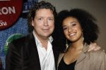 Hilversum 27 december 2006
Wendy van Dijk bij de presentatie van de finalisten  van The X factor. Henkjan Smits met Sharon