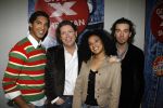 Hilversum 27 december 2006
Wendy van Dijk bij de presentatie van de finalisten  van The X factor. Henkjan Smits met Sharon Christian en Richy