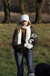 Hoge Veluwe 9 decedmber 2006
Dinand Woesthof zijn zwangere vriendin Lucy en zoontje Dean Maddy wandelen met de honden in park de hoge veluwe.