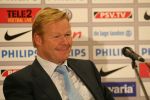 Eindhoven, 25 November 2006
PSV-FC Utrecht, eindstand 5-0 Kompetitie Seizoen 2006/2007
Een lachende Ronald Koeman tijdens de persconferentie
Foto Ronald Otter