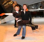 Baarn, 10 Januari 2007 Perspresentaie Dancing On Ice RTL 2007
Suze Mens met parner