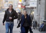 Amsterdam 15 december 2009
Ron Flink en  Daphne Flint op straat in Amsterdam.
Peter Smulders bv