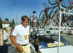 27 Juni 1983Peter Post als ploegleider van de TI Raleigh wielerploeg in de Tour de France van 1983
Foto Peter Smulders BV